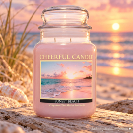 Sunset Beach  geurkaars Cheerful Candle 680 g – 2 lonten