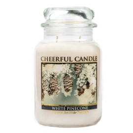 White Pinecone geurkaars Cheerful Candle 2 lonten 680 gram
