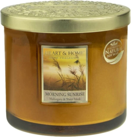 Morning Sunrise geurkaars Heart & Home® Ovaal 220 gram