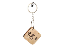 Sleutelhanger met tekst: live laugh love