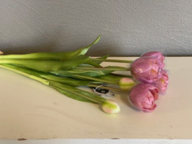 Tulpen Real Toch Myrthe double Old Pink 7 stelen 44cm