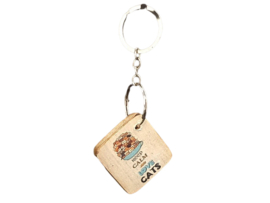 Sleutelhanger met tekst: Keep calm and love on cats