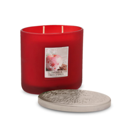 Frosted Apple Heart & Home  2 Wick Ellipse Candle 230 gram