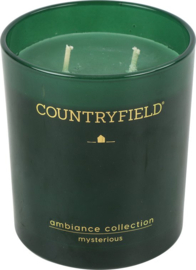 Geurkaars Mysterious Countryfield  groen –  maat M Branduren 35