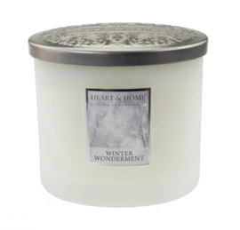 Winter Wonderment  geurkaars Heart & Home® Ovaal 220 gram