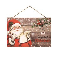 Wandbord Countdown To Christmas 40x27cm