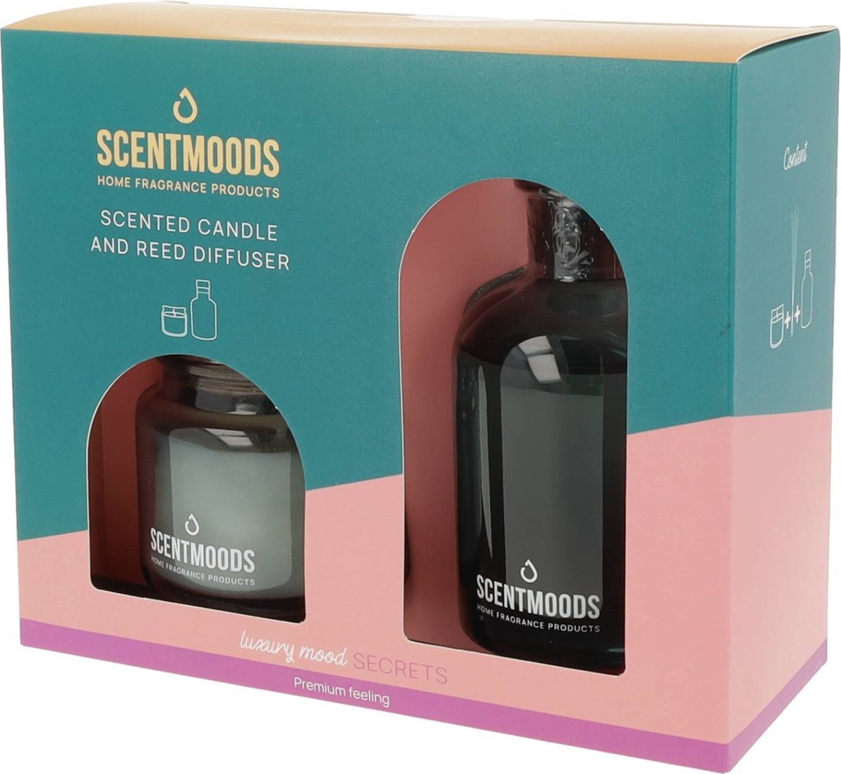 Scentmoods by Scentchips® Geurstokjes & Geurkaars Secrets Cadeauset