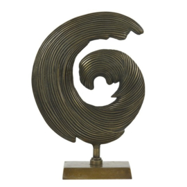 Ornament op voet Shwiba antiek brons 43x15x 60 cm