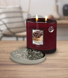Sweet Black Cherries geurkaars Heart & Home® Ovaal 220 gram