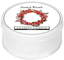 Frosted Wreath Classic Candle MiniLight XL Geurtheelicht met deksel