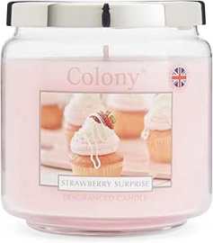 Strawberry Surprise  Colony Medium Jar Candle  75 branduren