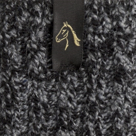 SOXS® Black Beauty label unisex  donker grijs  kuithoog 37-41