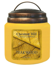 Teakwood Chestnut Hill  2 wick Candle 450 Gr