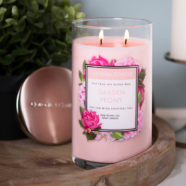 Garden Peony Colonial Candle Classic Cilinder sojablend geurkaars 538 gram