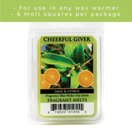 Sage & Citrus Waxmelt 68 gram Cheerful Giver