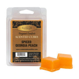 Spiced Georgia Peach Crossroads Candle Scented Cubes  56.8 gram