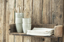 Ib Laursen houten wandplank bruin gerecycled hout 45 cm