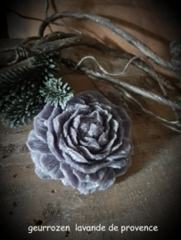 Lavender de provence 3 Amberblokjes in vorm van een roos 9 cm