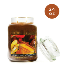 Aunt Kook's Apple Cider  geurkaars Cheerful Candle 2 lonten 680 gram
