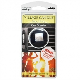 Beach Party  Village Candle Auto Vent Clip 