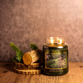 Balsam & Cedar  geurkaars Cheerful Candle 2 lonten 680 gram