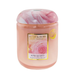 Rose Quartz  Geurkaars soja-wax mix Heart & Home® 70 branduren