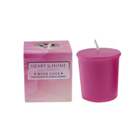 With Love Heart & Home Votive Geurkaars 52 gram