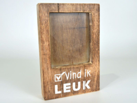 Fotolijst "vind ik leuk" natural 22x14cm