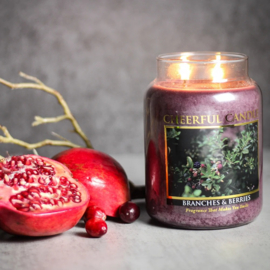 Branches & Berries geurkaars Cheerful Candle 2 lonten 680 gram