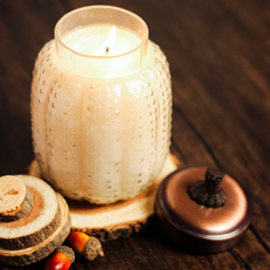 Pumpkin  Candle Cheerful Geurkaars  Honey Pear Cider 26 oz