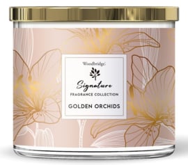 Golden Orchids Woodbridge Signature geurkaars in glas 3 lonten