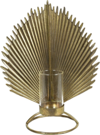 Theelichthouder  Countryfield  Damar L goudkleurig 28,5 cm