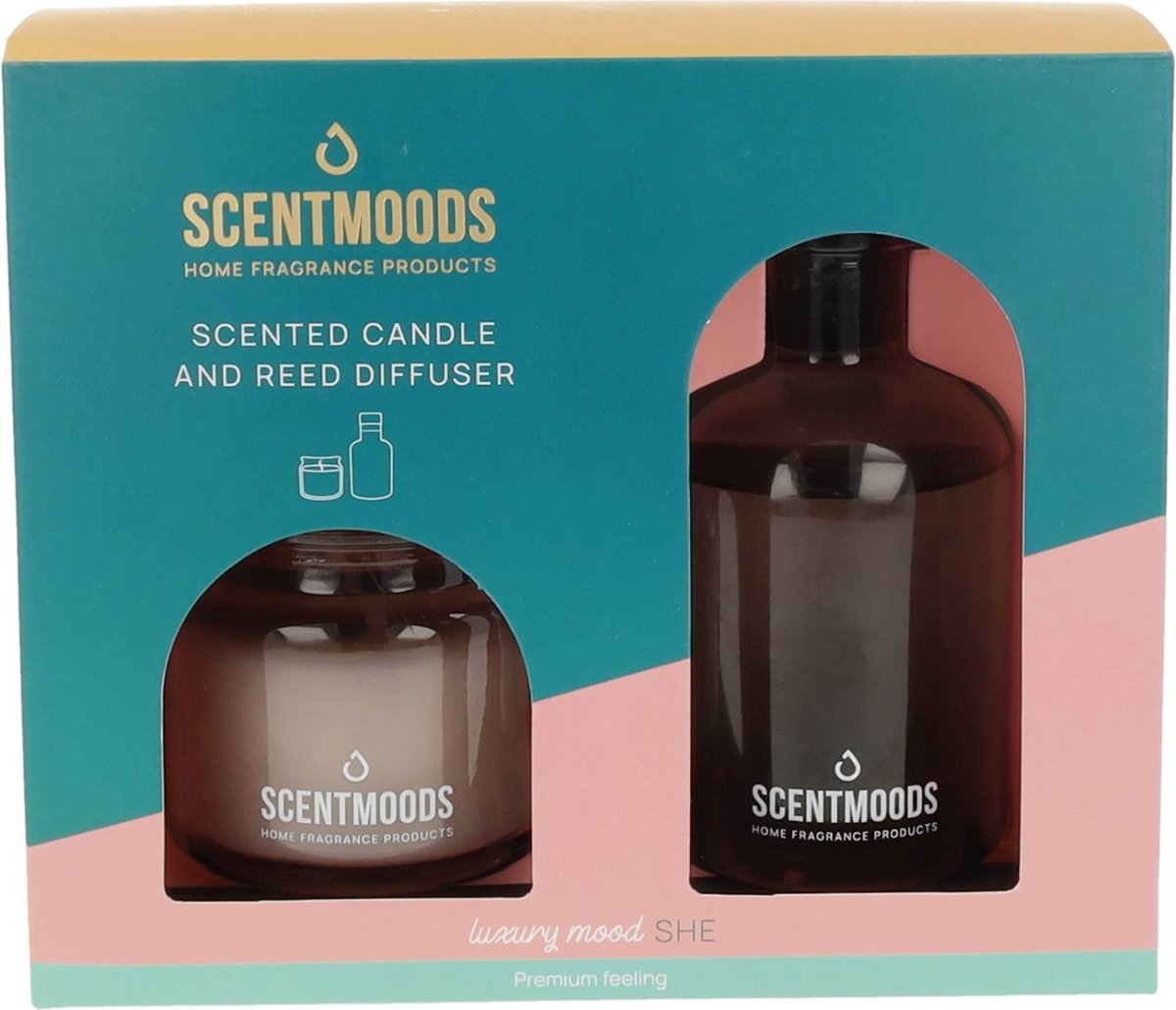Scentmoods by Scentchips® Geurstokjes & Geurkaars She Cadeauset