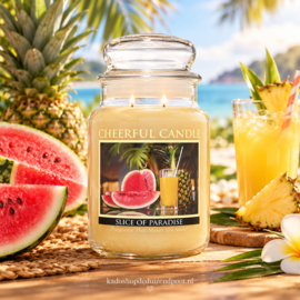 Slice of Paradise  Geurkaars Cheerful 2 wick 680 gram – 2 lonten