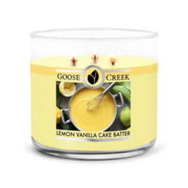 Lemon Vanilla Cake Batter Goose Creek Candle® 3 Wick  Geurkaars