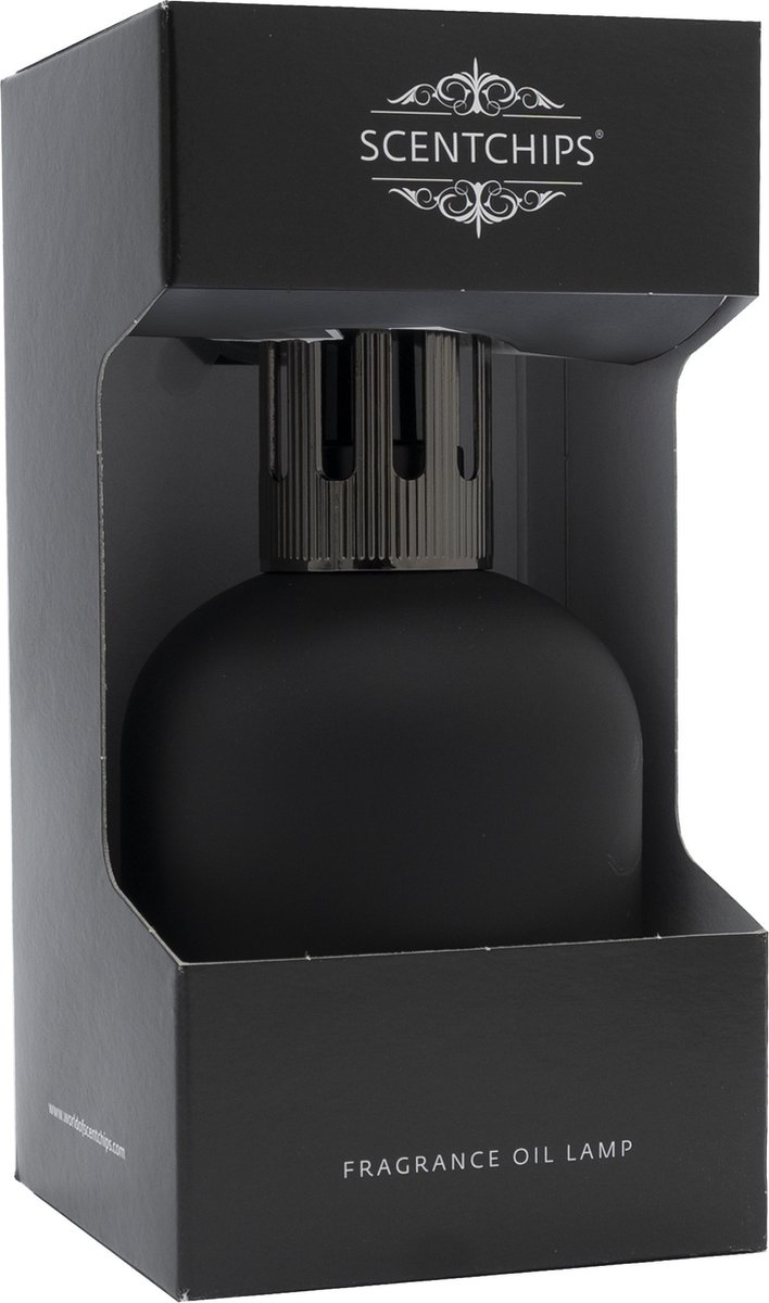 Scentchips® Scentoil lamp Cilinder Mat Zwart – stijlvolle oliebrander