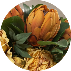 Kunstbloem Protea Royal – Oranje (66 cm)