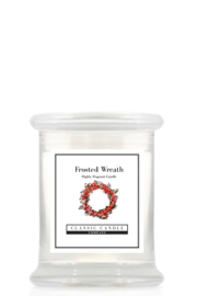 Frosted Wreath Classic Candle Midi Jar