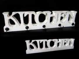 Rekje Kitchen + 5 haken 42cm antiek wit