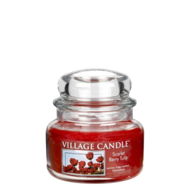 Scarlet Berry Tulip  Village Candle  Jar Small  55 Branduren