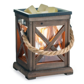 Walnut & Rope Edison Bulb Candle Warmers® Geurlamp Elektrisch met eu stekker