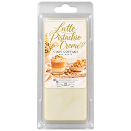 Latte Pistachio Crème waxmelt 65 gram sojawas Cozy Cottage