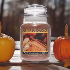 Aunt Kook's Apple Cider Geurkaars Cheerful  2 wick 680 gr