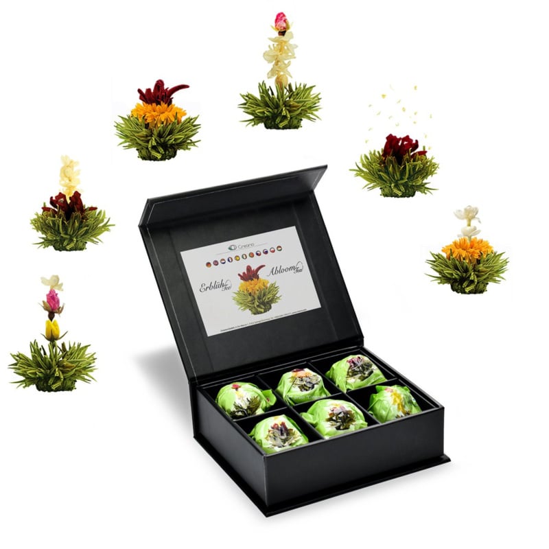 Theebloemen - Magnetische Geschenkdoos 6 stuks - Groene Thee