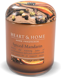 Spiced Mandarin Heart & Home Veganistische soja-wasmix Geurkaars 340 gram