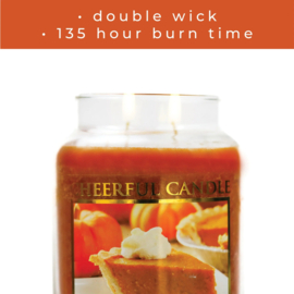 Papa's Pumpkin Pie Geurkaars Cheerful 2 wick 680 gram – 2 lonten