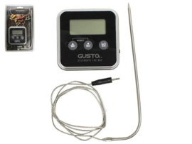 Gusta digitale vleesthermometer met timer – BBQ thermometer met alarm