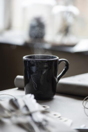 Ib Laursen Dunes mok met oor Antique Black – 300 ml