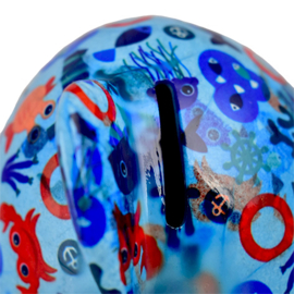 Pomme Pidou  - Spaarpot - Medium - Fish Kelly Blauw