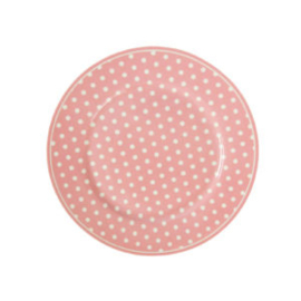 Isabelle Rose Dessertbord 20 cm roze Polka Dots